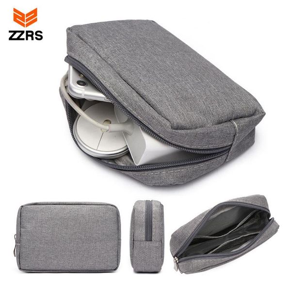 

storage bags electronic organizer, travel organizer bag for cable storage, cord and electronics accessories phone/usb