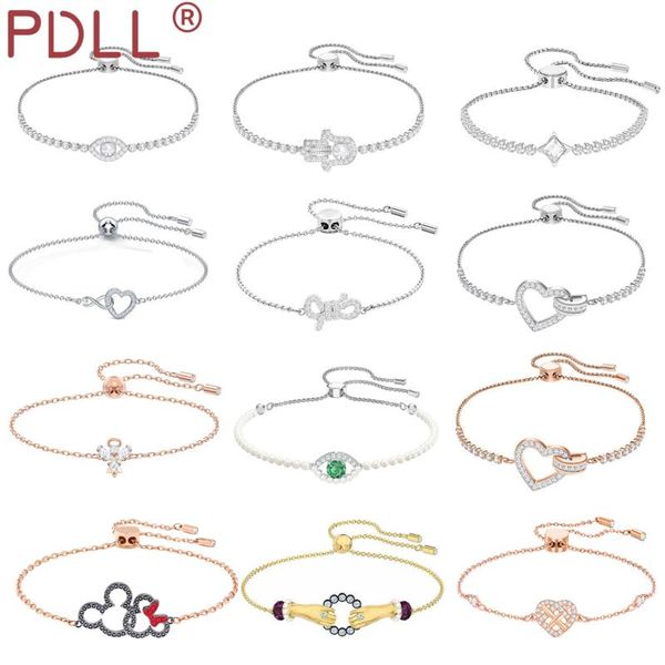 

link, chain pdll fashion jewelry swa1: 1 exquisite love type. magic eye palm. love. series charm women's bracelet, Black