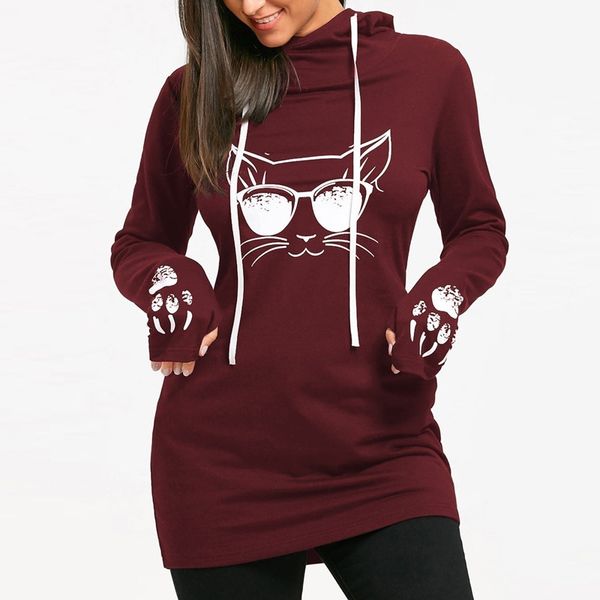 

2021 new fashion hoodies women elegant moletom feminino casual sudadera mujer pullover roupas print long sleeve plus size sweatshirt zj, Black