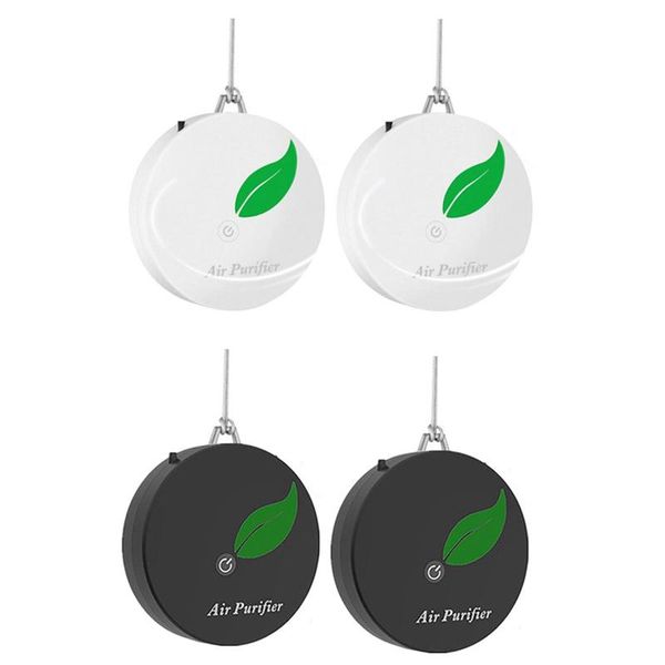 

2pack personal wearable air purifier necklace portable negative ion