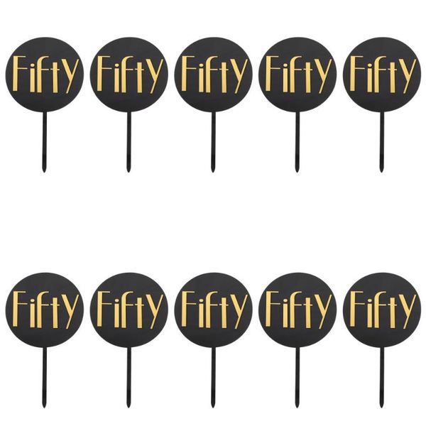 

other festive & party supplies 10pcs acrylic birthday cake accessories cupcake picks ers