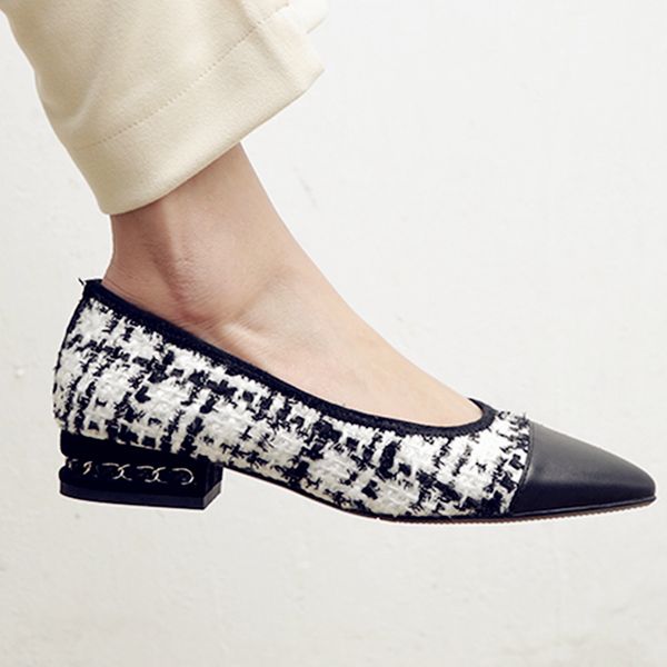 

womens genuine leather fabric patchwork slip-on flats leisure spring new ballet flats single shoes female footweardress shoes