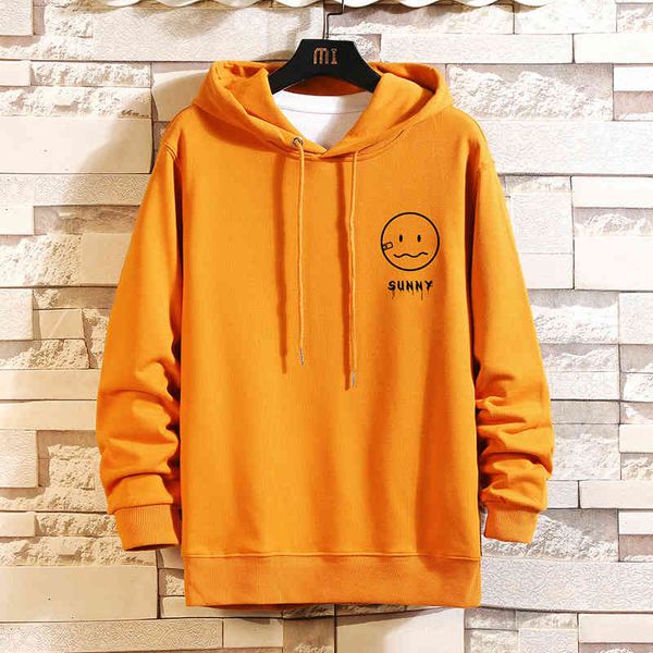 

sweater hoodies men's 2022 autumn youth trend casual printing, Black