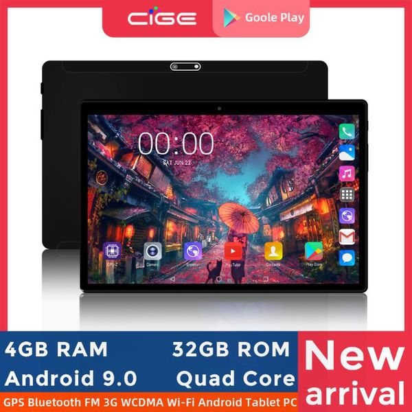 

tablet pc cige 10 inch android 9.0 4gb ram 32gb rom 1280x800 ips hd 3g wcdma dual sim camera wifi gps bluetoot for children's