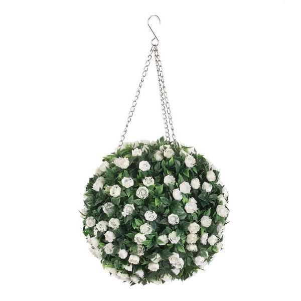 

decorative flowers & wreaths purple ary ball 25cm artificial decor garden milan plastic
