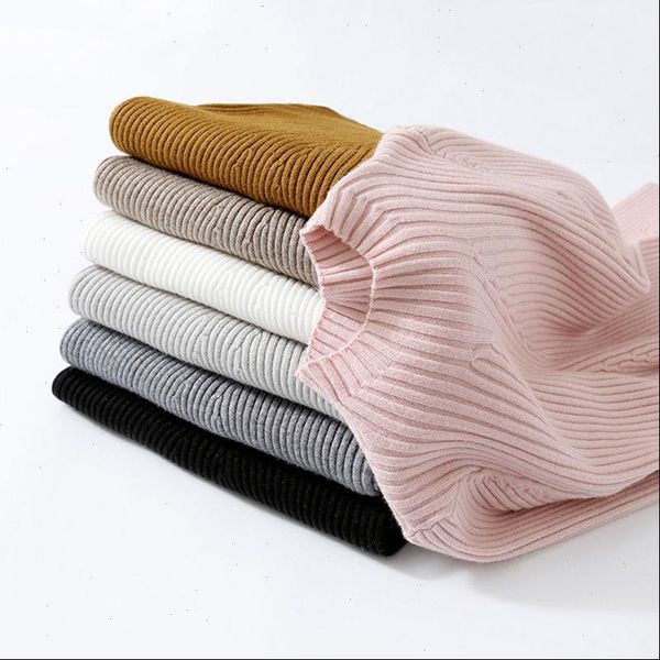 

autumn black women turtleneck sweater women knitted pullovers femme long sleeve jumper clothing drop shipping, White;black