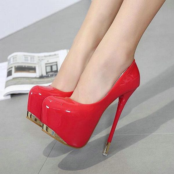 

dress shoes fanshion women pumps high heels round toe platform super wedding nightclub party 459, Black