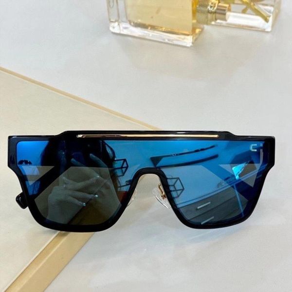 

6125 sunglasses cool occhiali mirrored fashion with men glasses black/blue flat sunglasses sole da box tpvib, White;black