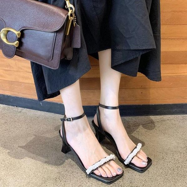 

dress shoes 2021 women sandals ladies high heels woman slippers open toes fashion party female lady for, Black