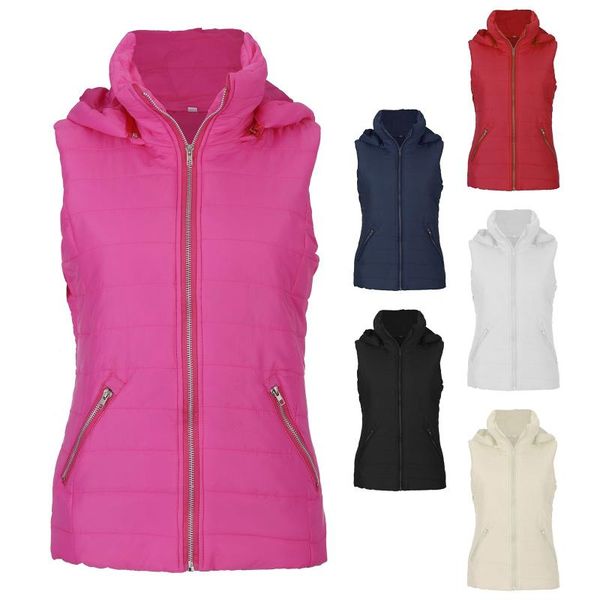

women's vests autumn and winter fashion vest jacket cotton, Black;white