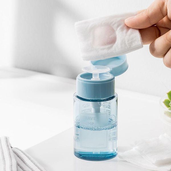 

portable blue lotion pump plastic bottle mini practical pet lotion bottles with dispenser for bathroom travel shampoo shower gel
