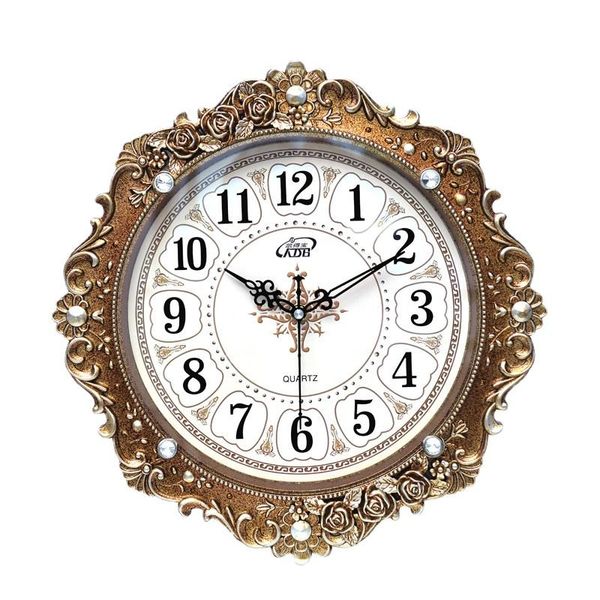 

wall clocks european style large clock retro bedroom luxury hanging creative antique relol para casa home decoration ei50yh