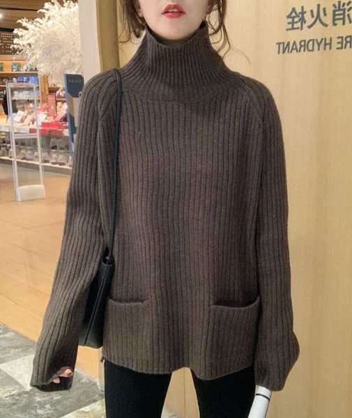 

autumn and winter languid style new 2020 sweater for women, White;black