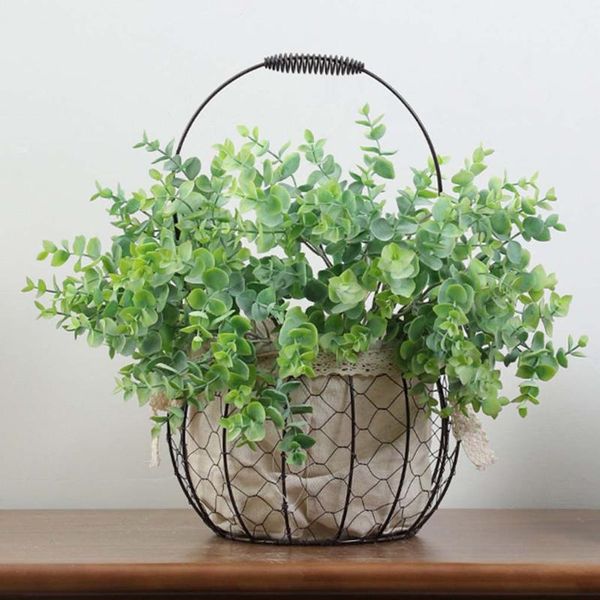 

decorative flowers & wreaths artificial plant leaf bouquet fake bundle home office plastic greenery decoration