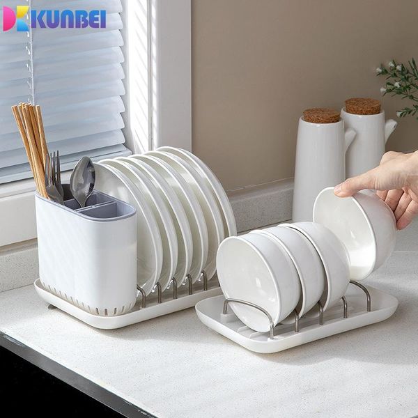 

kitchen storage & organization kunbei tableware drain rack chopsticks dish box tray plate drying household sorting and place
