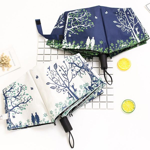 

umbrellas creative small fresh dual-use sunshade sunscreen nine-fold version of the folding sun umbrella sale