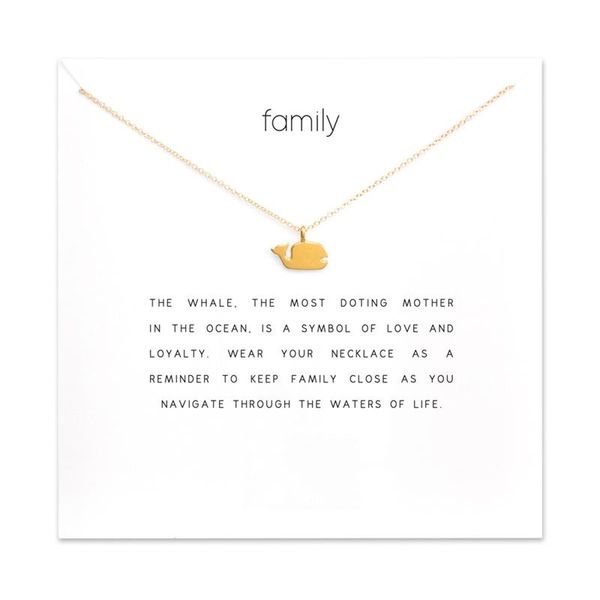 

pendant necklaces fashion whale necklace women minimalist clavicle chain fish choker valentine's day gift card mothers, Silver