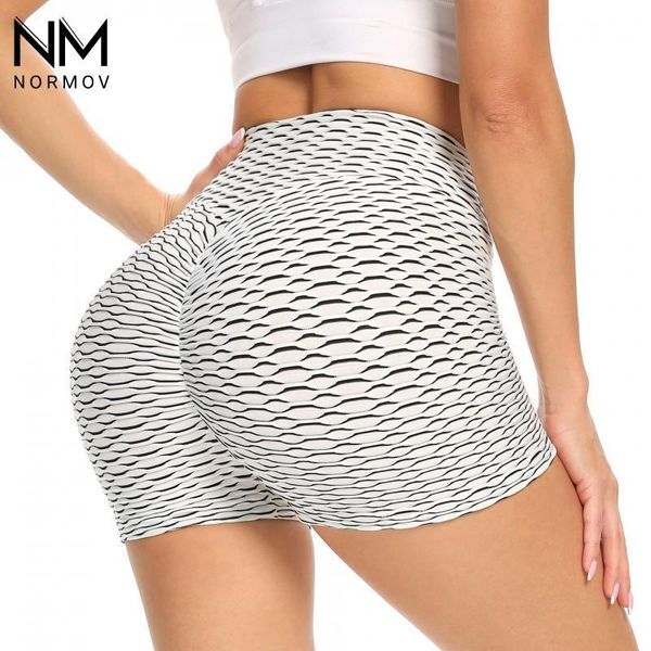 

women's shorts normov summer women leggings high waist push up short comfort anti cellulite gym fitness, White;black