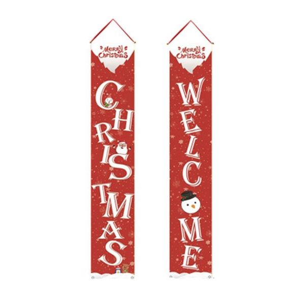 

party decoration christmas door curtain couplet holiday outdoor hanging flag banner