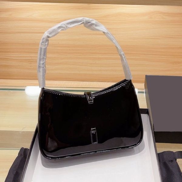 

handbag shoulder bags luxury designers purse wallet totes clutch solid leather half moon armpit fanny letters zipper pocket lacquered, Red;black