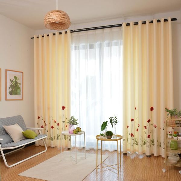 

curtain & drapes custom curtains simple modern for living room cotton and linen blackout bedroom embroidery window