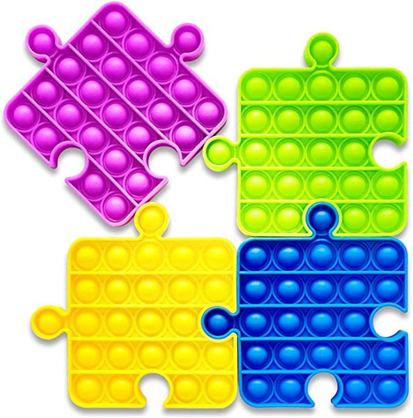 

dhl puzzle fidget toys push bubble fidgets squeeze sensory toy for kids & adults, special needs stress reliever