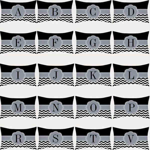 

cushion/decorative pillow black letter cushion cover 30x50 stripe decorative sofa cushions gray pillowcases throw pillows nordic home decor