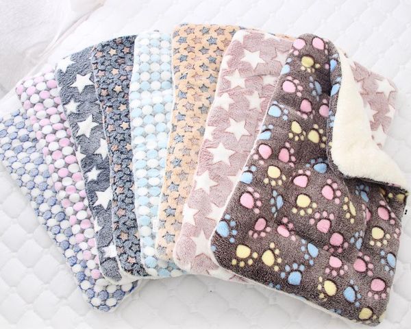 

cat beds & furniture soft flannel thickened pet fleece pad blanket bed mat for puppy dog sofa home rug keep warm sleeping cover
