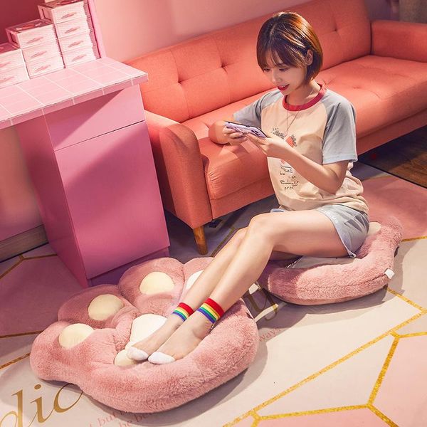 

cushion/decorative pillow cat claw cushion cute chair office sedentary with waist integrated female student dormitory for home use