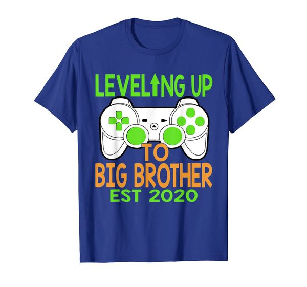 

promoted to big brother 2020 leveling up to big bro t-shirt, White;black