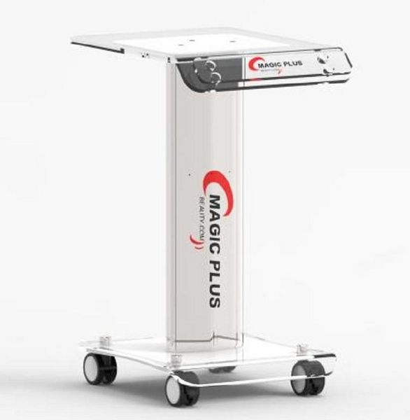 Parti di accessori Carrello in acrilico di alta qualità con supporto per carrello per dispositivo spa per salone di bellezza per rimozione tatuaggi laser a picosecondi222