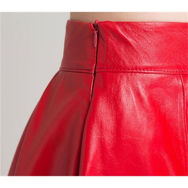 

the real leather skirt k147 a promotion part 6el5, Black