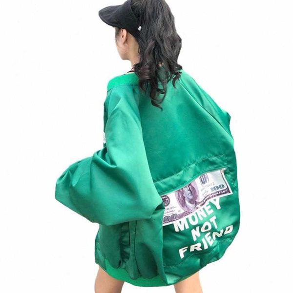 

spring loose large size female windbreaker jacket harajuku women bomber jackets student bf coat oversize jacket basic coats kzwo#, Black;brown