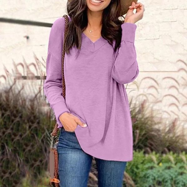 

cotton womens and blouses casual v neck long sleeve female tunic 2021 autumn spring plus size blusas shirts#3, White