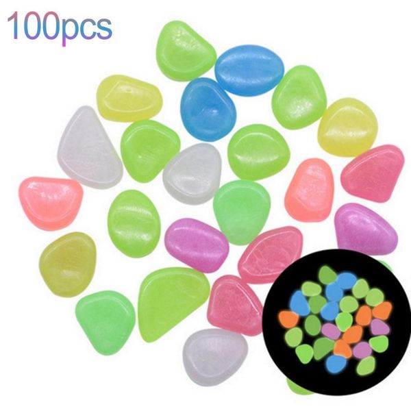 

garden decorations luminous stone fish tank decoration head gardening landscaping pebbles colorful