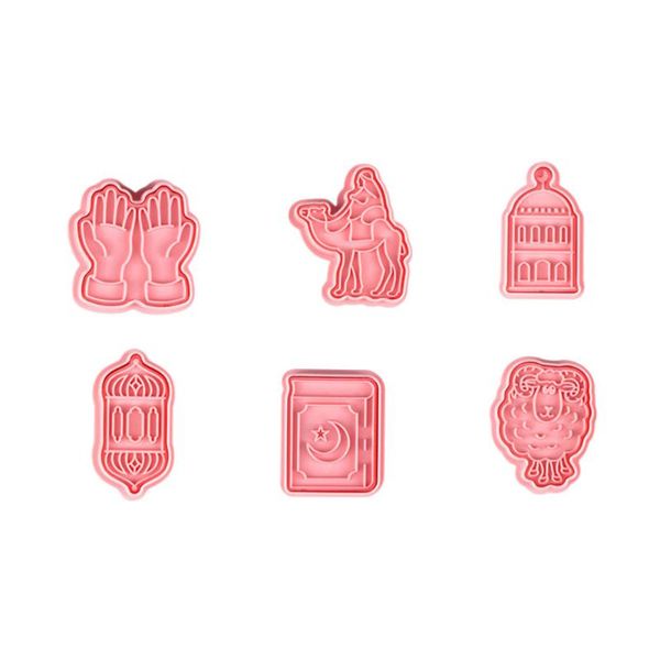 

baking moulds 6pcs 3d biscuits mold diy silicone ramadan party bakery