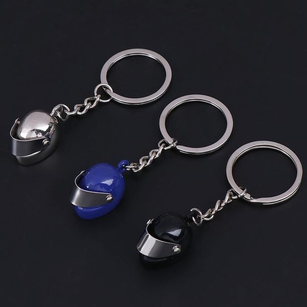 

keychains safety helmet keychain key ring 3d build labourer chain holder creative portachiavi llaveros hombre bag charm, Silver