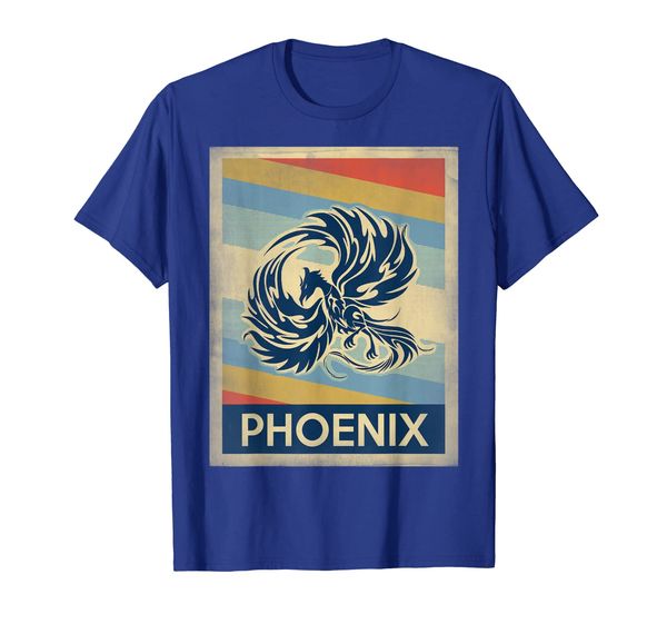 

vintage style phoenix tshirt, White;black