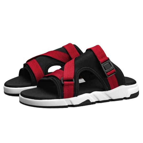 

slippers masculina masculino sandalias romanas erkek sandalet heren summer sandale 2021 slide uomo sandalsslippers verano sandles sandel, Black