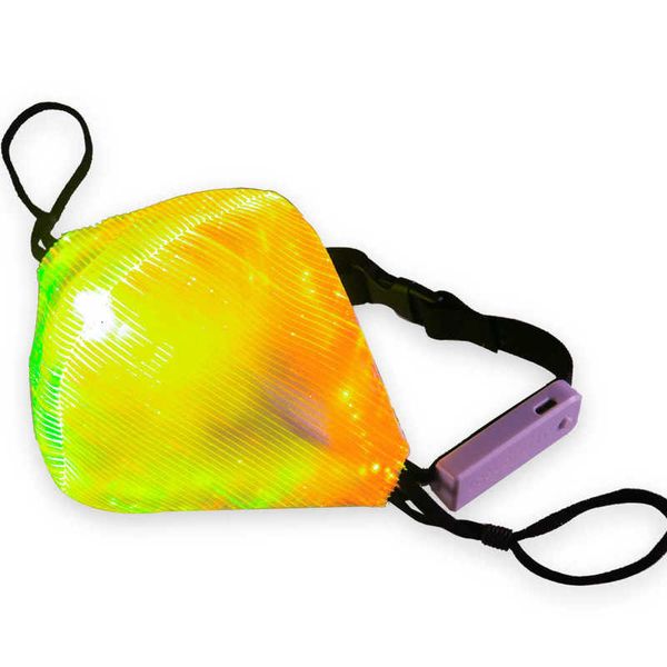

colorful led optical fiber led voice controlled luminous mask