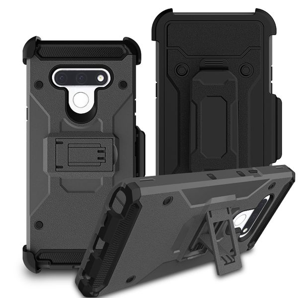 

for lg k51 stylo 6 5 4 3 aristo 5 4 3 plus k31 k40 lv5 g6 v20 rugged tough case with clip holster and kickstand protective phone cover