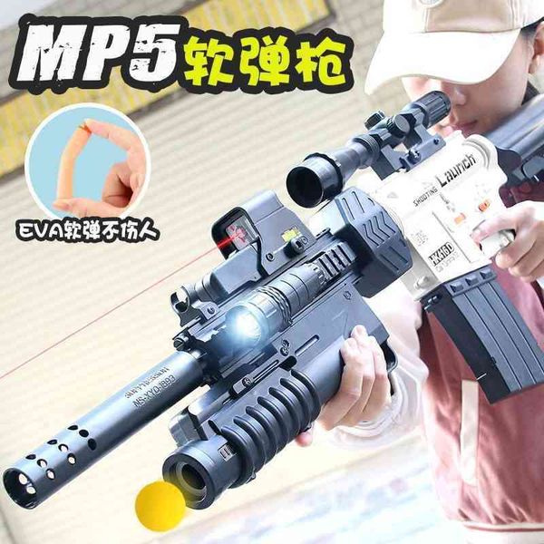 

electric toy m416 children's sniper continuous soft bullet gun is fully equipped with a full set of equipment and boy's battle suc