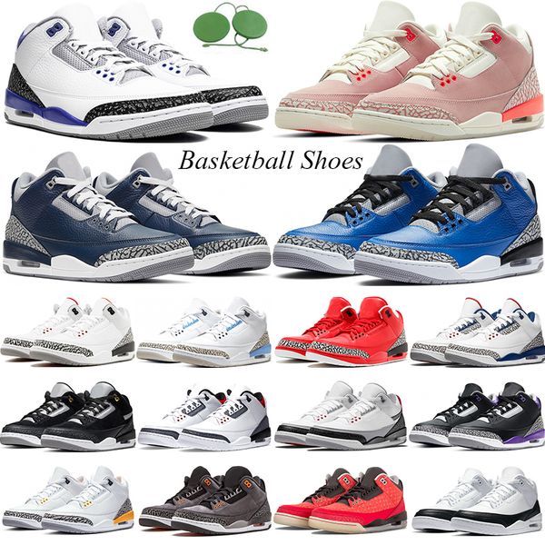 

3 3s pine green racer blue basketball shoes varsity royal michigan unc rust pink black white cement fire red fragment laser orange barely gr