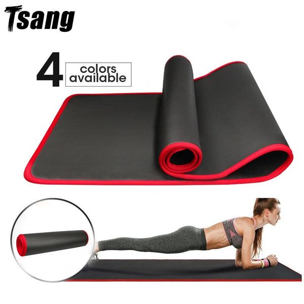 

yoga mats thickened non-slip mat 183x61x1cm nbr fitness gym sports cushion blanket gymnastic pilates pads with bandages