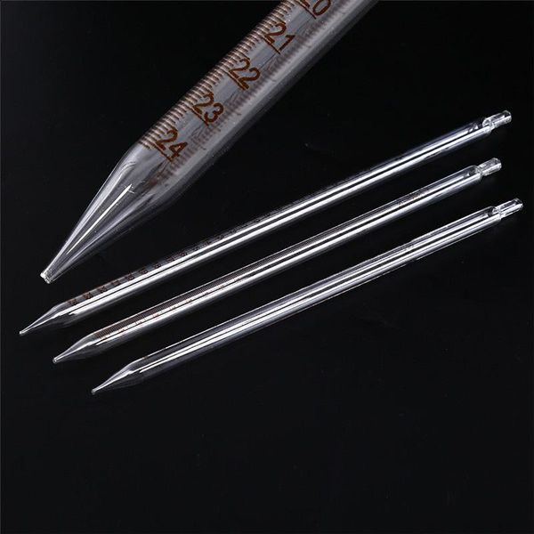 

1pc glass graduated pipette with rubber bulb lab chemistry dropper dispensing 8 style