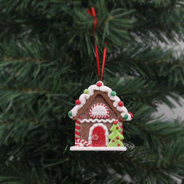 

new small house creative tree decoration pendant christmas tabledecoration