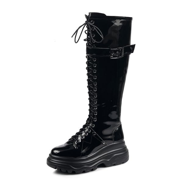 

winter with zipper of black polyurethane running boots uc8b