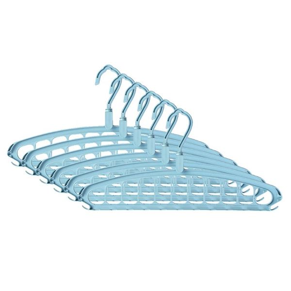 

hangers & racks k3na 6pcs closet organizer multi-port support hanger clothes drying rack coat shelf