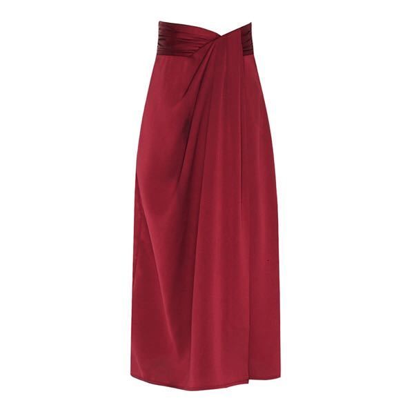 

irregular vintage formal split high-waisted robes mid-calf length kimono female style skirt ta6640 1hsj, Black