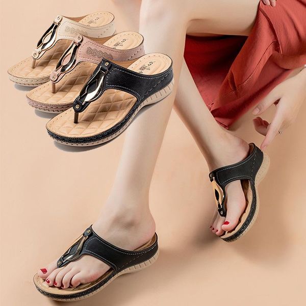 

slippers 2021 women gladiator platform womens shoes flat ladies wedge roman walking sandalias mujer, Black